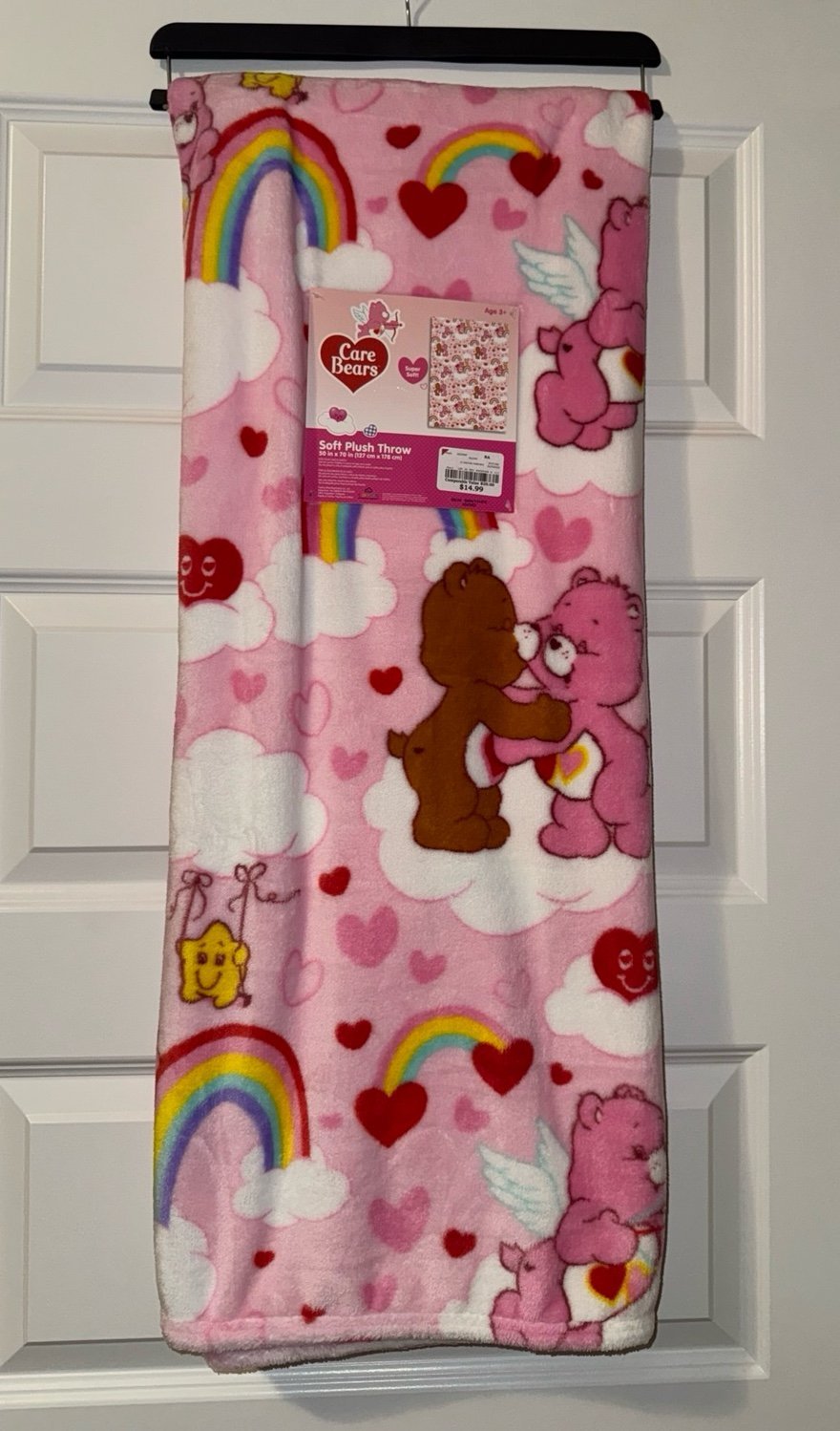 Valentines Care Bear Throw