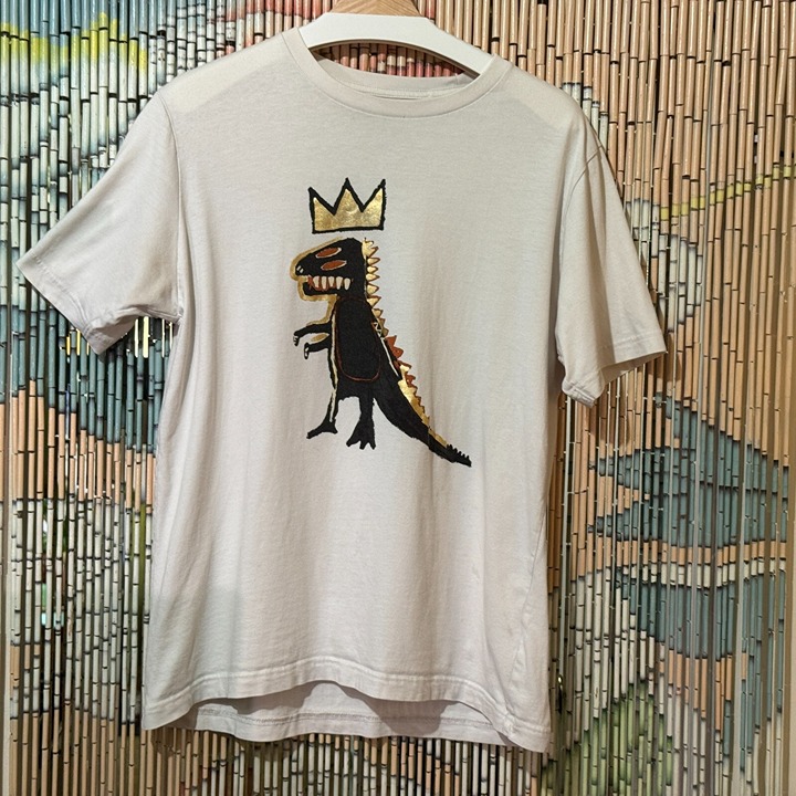 UNIQLO SPRZNY Jean-Michel Basquiat 'Pez Dispenser' T-Rex Cotton T-Shirt, Large