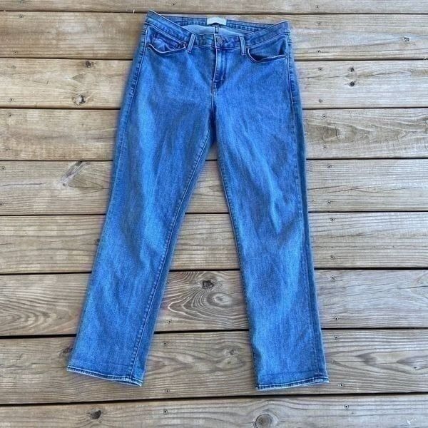 Parker Smith Medium Wash High Rise Cropped Jeans Size 29