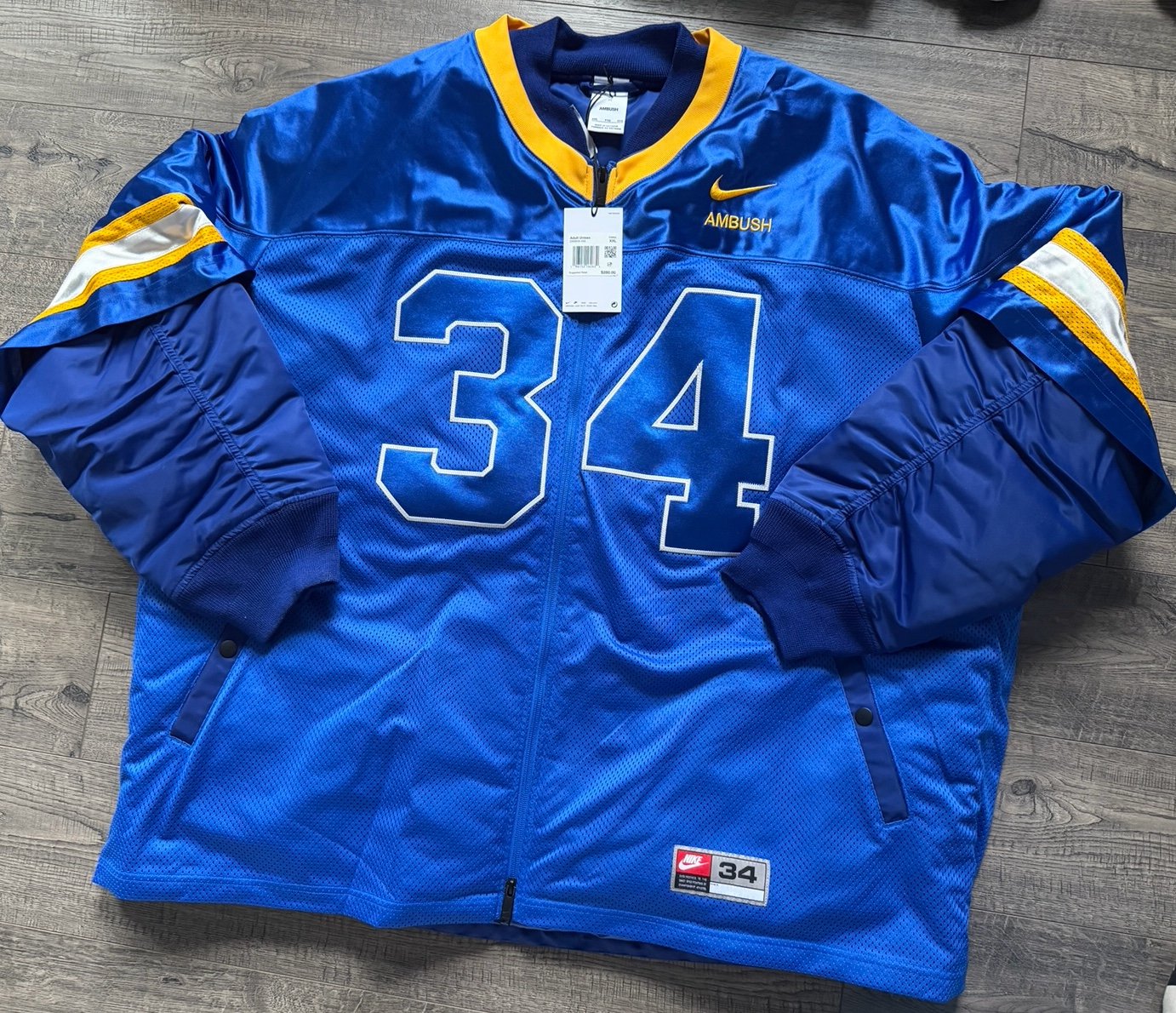 Nike x Ambush Men’s XXL Football Jacket Deep Royal Blue DX6916-455 NEW $280 MSRP