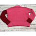 Central Park West Women's Pink & Red Chelsea Turtleneck Pullover Sweater Size XS