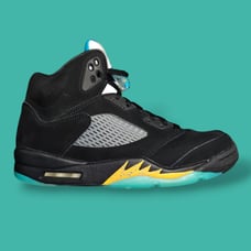 Nike Air Jordan 5 Retro Aqua 2023 Size 10 Men's Black/Aquatone/Taxi DD0587-047