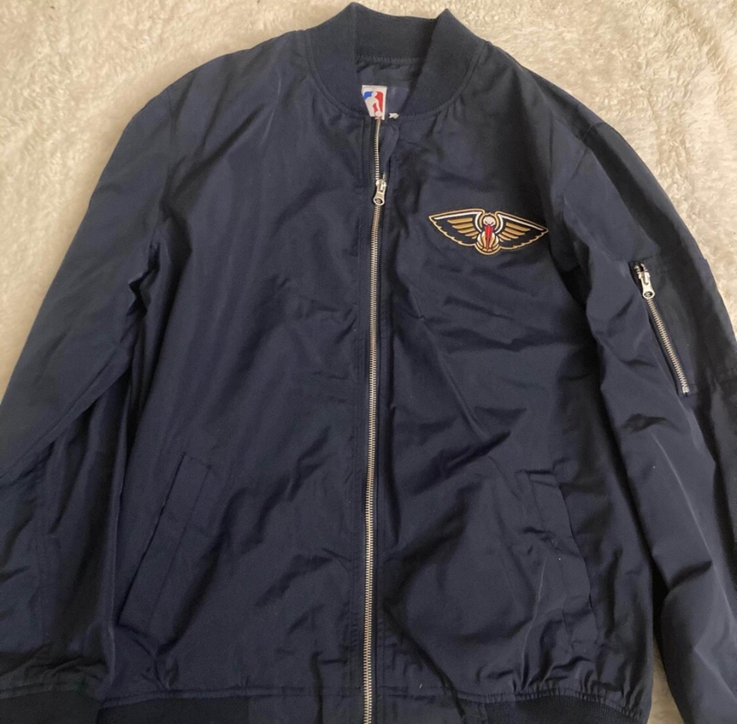 Rare NBA Mens New Orleans Pelicans Bomber Jacket XL Extra Large JH Designs