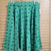 Heart of Haute Retro LE Print Green Happy Daisy Circle Skirt Size 1XL NWT