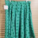 Heart of Haute Retro LE Print Green Happy Daisy Circle Skirt Size 1XL NWT