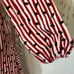 Lip Print Dress by The Archives Red and White Stripe Wrap Style Dress Size M