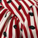 Lip Print Dress by The Archives Red and White Stripe Wrap Style Dress Size M