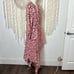 Lip Print Dress by The Archives Red and White Stripe Wrap Style Dress Size M
