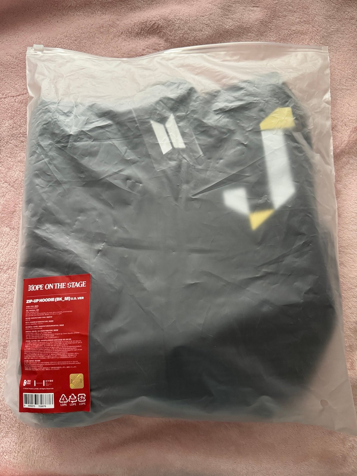 J-Hope “Hope On The Stage” Zip-Up Hoodie (U.S. exclusive.) Size M + 1 Hobi Buck