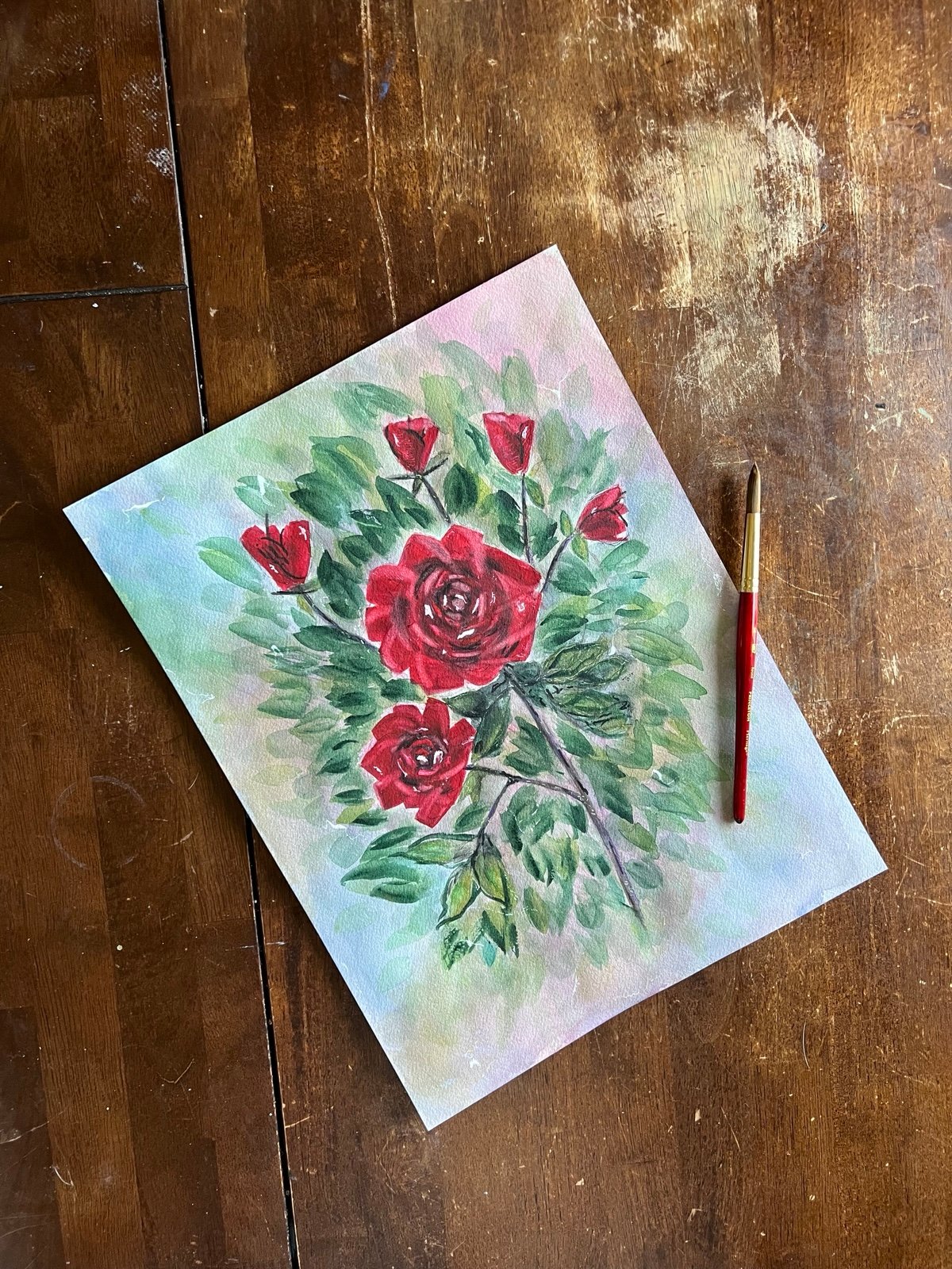 Original Watercolor by Graceful Hands by Regan