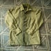 60s-70s Vintage Khaki Green Gradient Long-Sleeve Open Collar Shirt