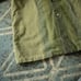 60s-70s Vintage Khaki Green Gradient Long-Sleeve Open Collar Shirt