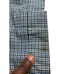 Dress Pants Multicolor Mens Plaid Pattern Straight Leg Slash Pockets Brown Blue
