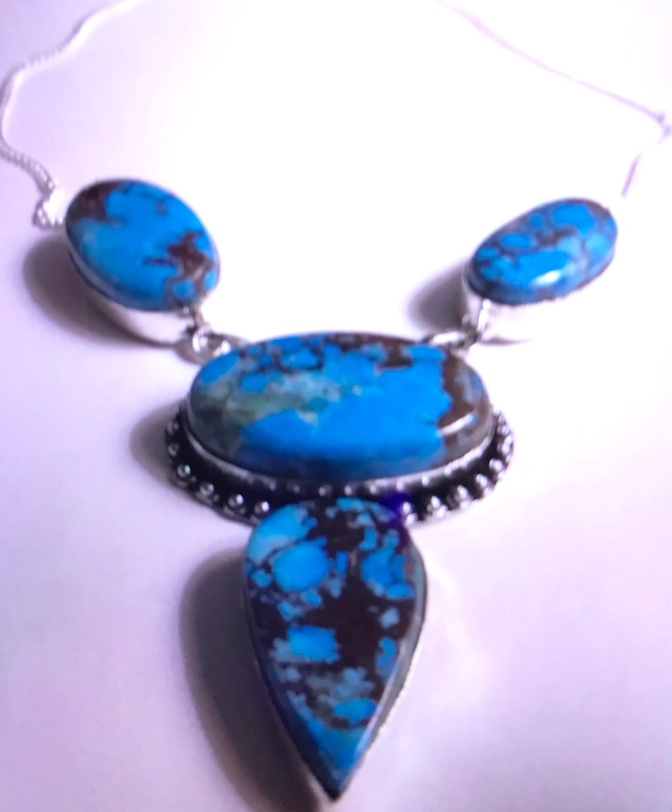 Turquoise 925 Sterling Silver Necklace