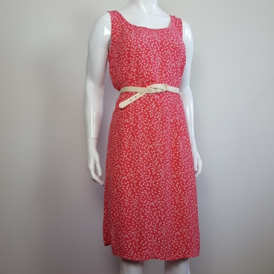 Vintage 90's Carol Anderson Cottagecore Pink Floral Sundress