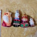 Vintage Christopher Radko Christmas owl ornaments