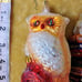 Vintage Christopher Radko Christmas owl ornaments