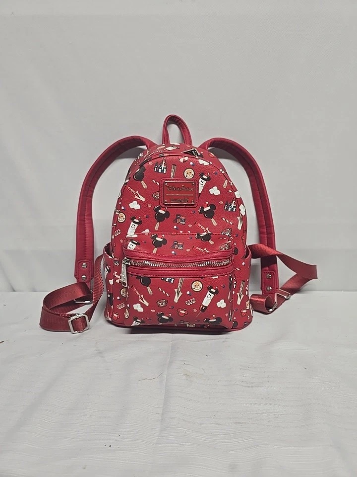 Loungefly Disney Parks Holiday Snacks Mini Backpack Christmas Treats Mickey
