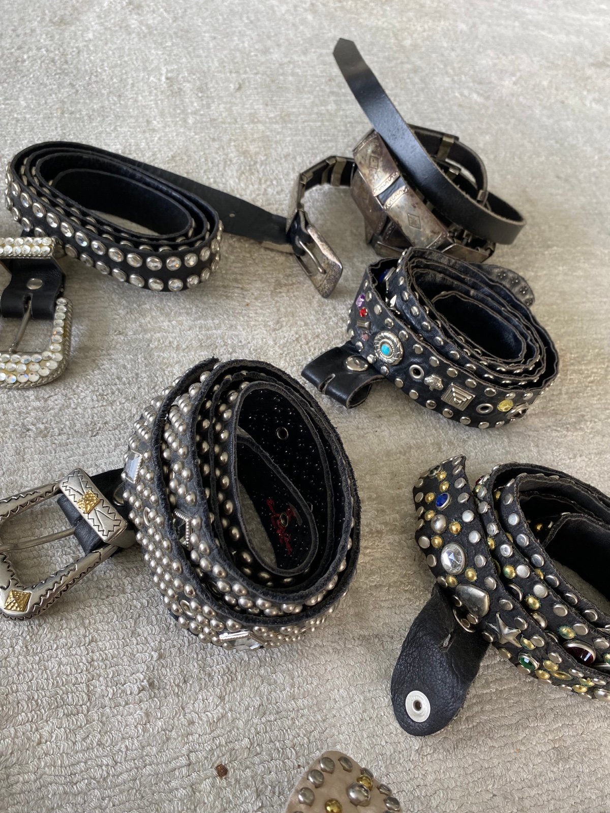 Beautiful collection of vintage belts (Michael Morrison and Sand Castle)