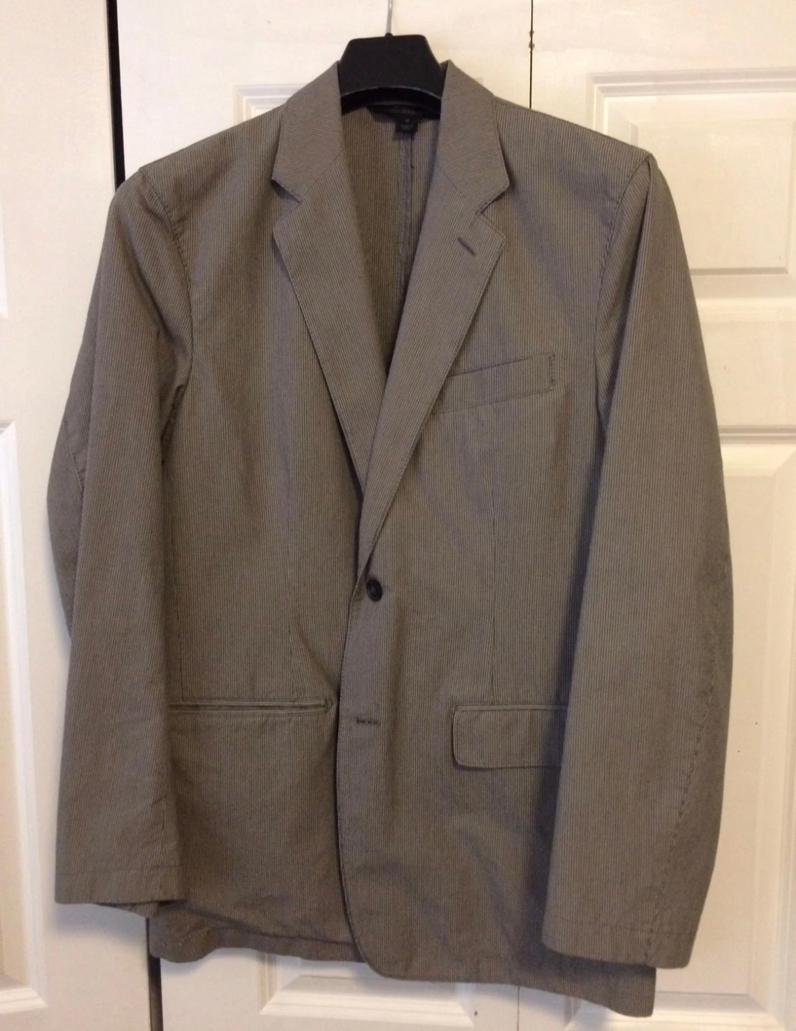 Men's Classic Express Gray Striped Blazer