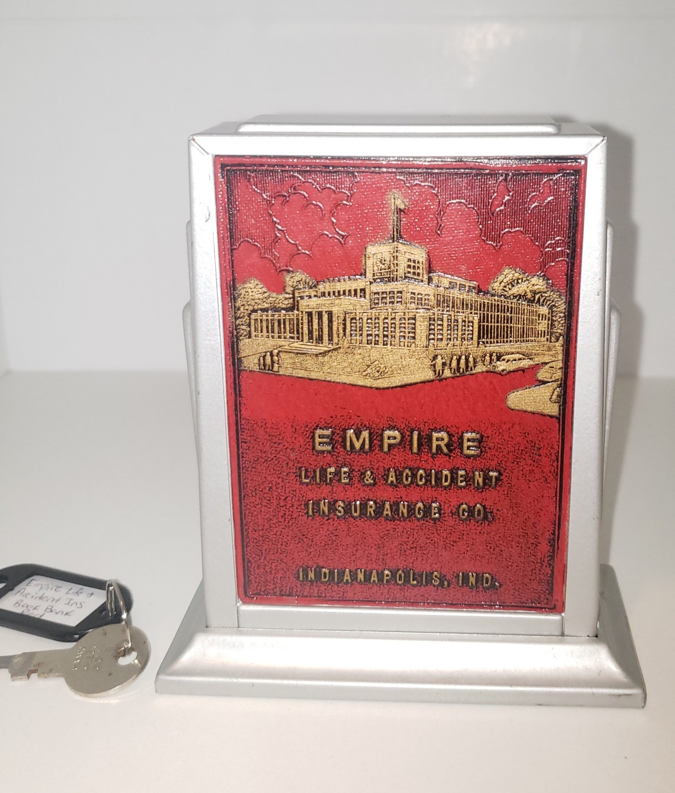 (#BB98)Vintage Empire Life Insurance Indianapolis, Indiana Advertising Book Bank