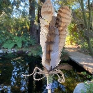 Feather Fan 11” Made by Me FW 7 Boho Home Decor 5012
