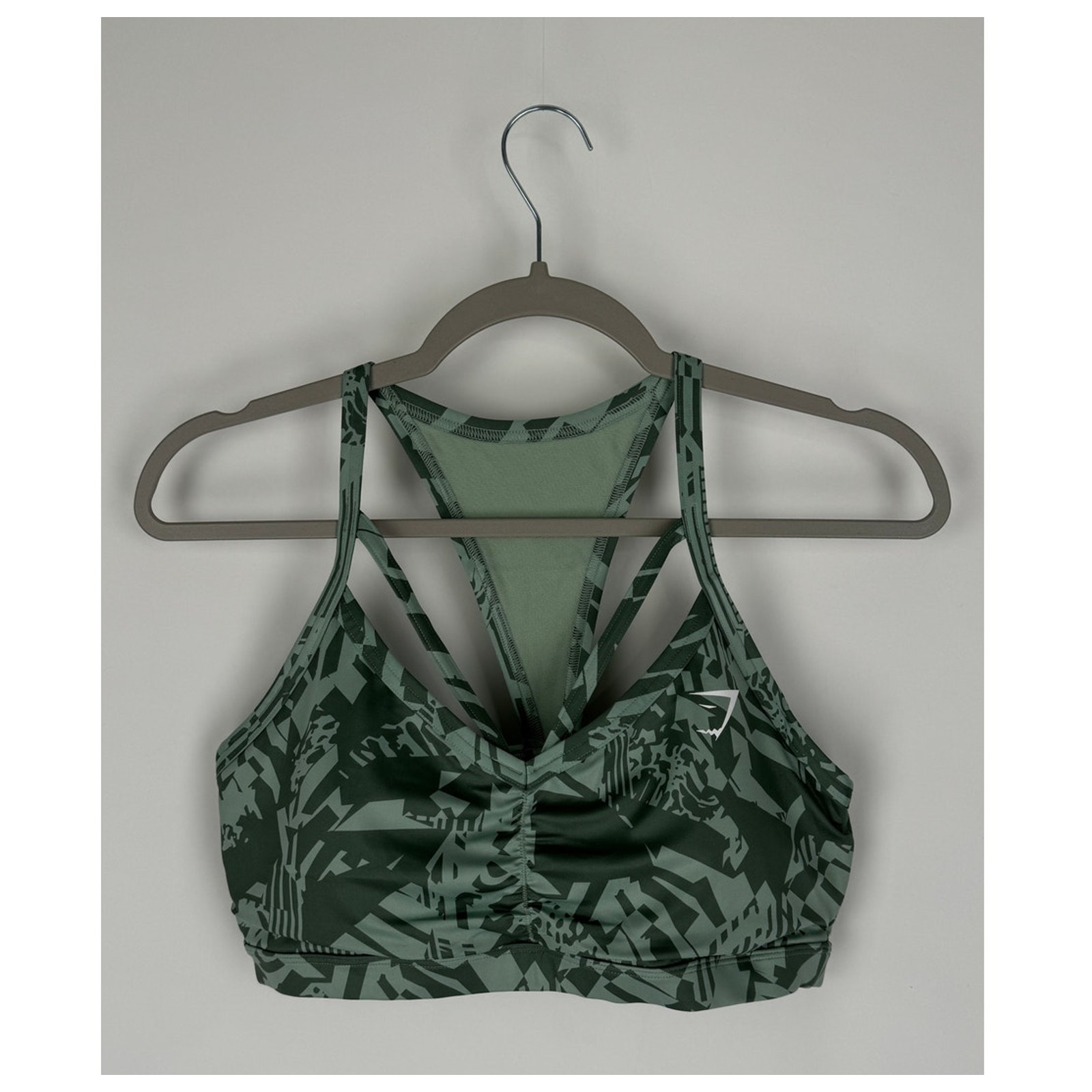 GymShark Power Sports Bra Womens Small Sage Green New B2A7J Training