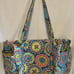 Vera Bradley Large Traveler Duffel Bag Sketched Medallion Cotton NWT