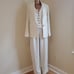 A New Day Cream Tan Pin Striped 3pcs Suit