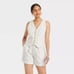 A New Day Cream Tan Pin Striped 3pcs Suit