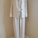 A New Day Cream Tan Pin Striped 3pcs Suit