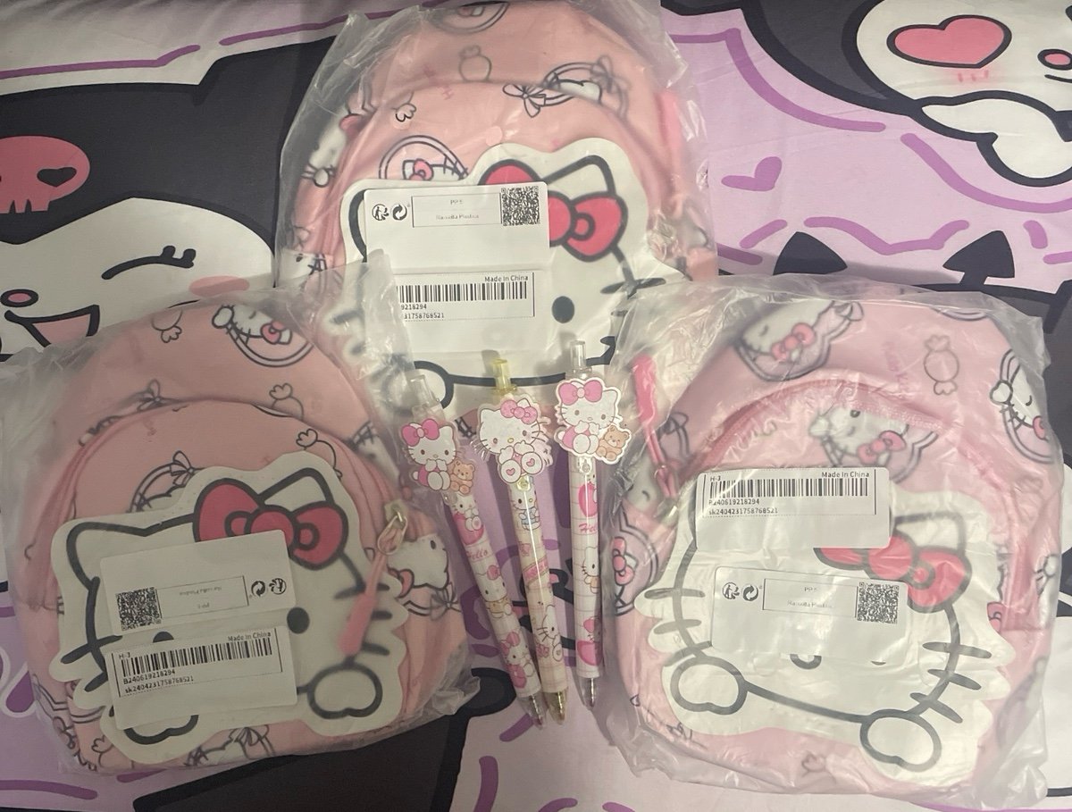 3 Crossbody 3 pens BUNDLE Hello Kitty kids cross body NEW
