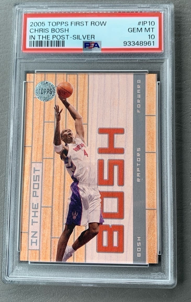 2005 Chris Bosh /99 silver front row RARE PSA 10 pop 2 rare slab