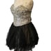 Terani Couture Black Tulle Jewel Corset Dress Mini Size 10
