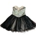 Terani Couture Black Tulle Jewel Corset Dress Mini Size 10