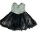 Terani Couture Black Tulle Jewel Corset Dress Mini Size 10