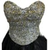 Terani Couture Black Tulle Jewel Corset Dress Mini Size 10
