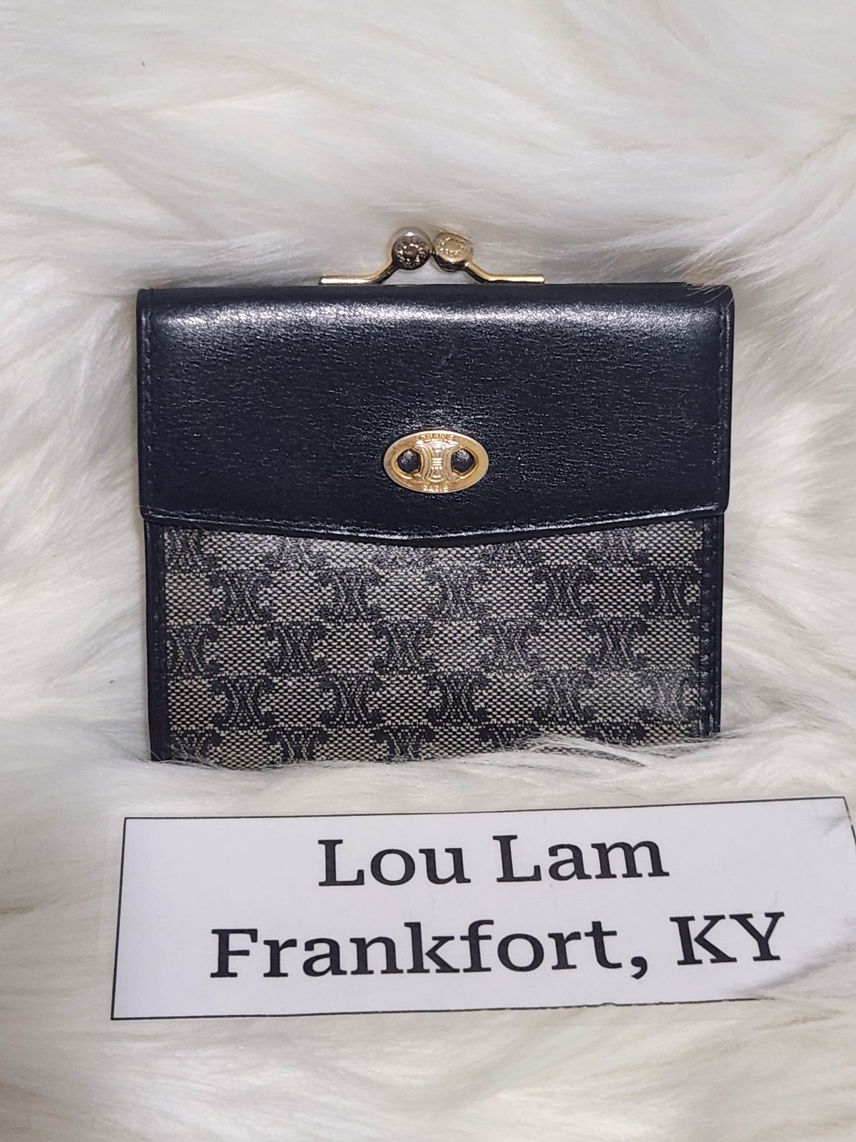 Celine Vintage Kisslock Wallet