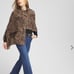 NWT Chicos Cashmere Leopard Wrap