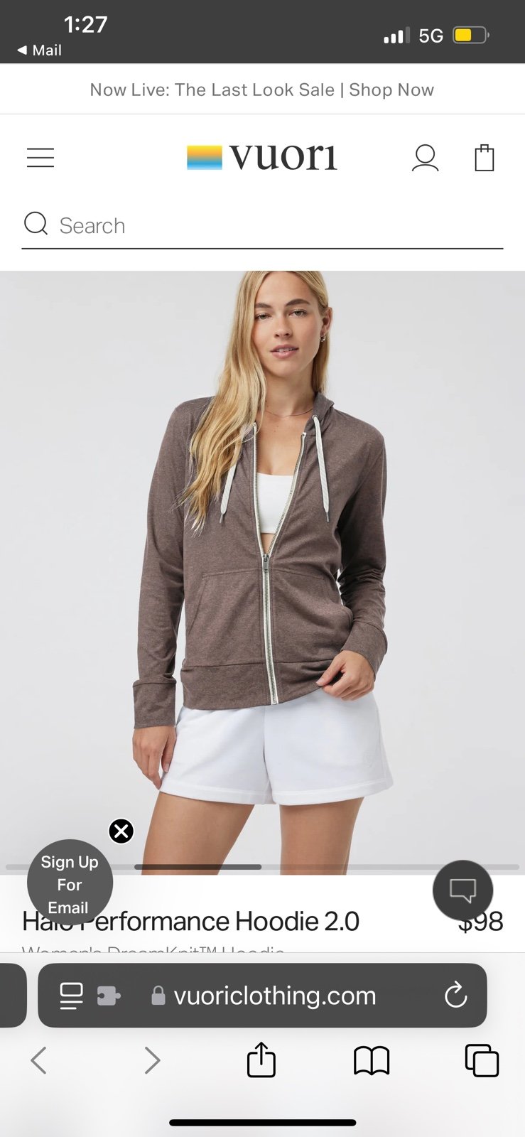 Vuori Dreamknit Zip hoodie