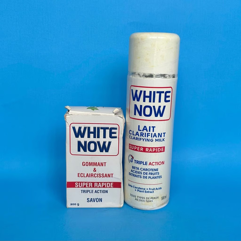 White now lotion and bar soap