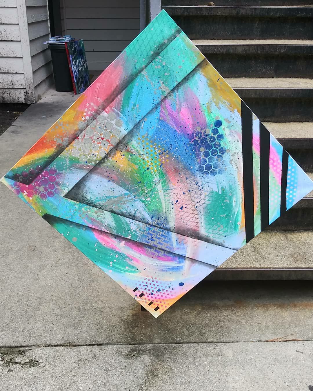 Miami Vice Abstract Painting
