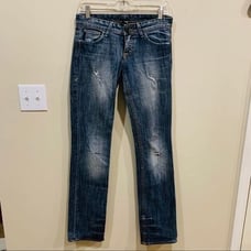Armani Exchange 0 Distressed Boyfriend Jeans