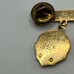 10k gold filled District Chairman Lions lapel pin with charms 1996-97