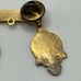10k gold filled District Chairman Lions lapel pin with charms 1996-97