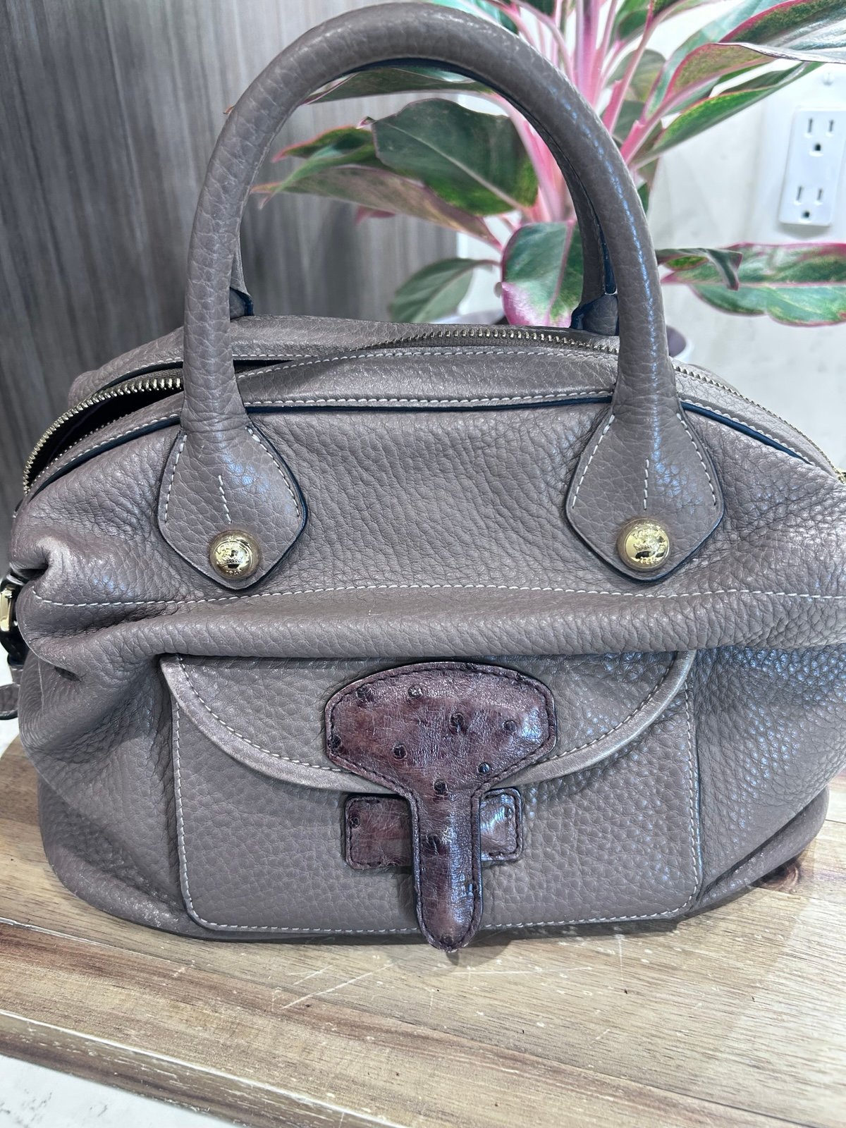 Loewe leather top handle bag
