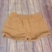 A.L.C. Womens Shorts Tan 6 Linen Blend Pleated Front Cuffed