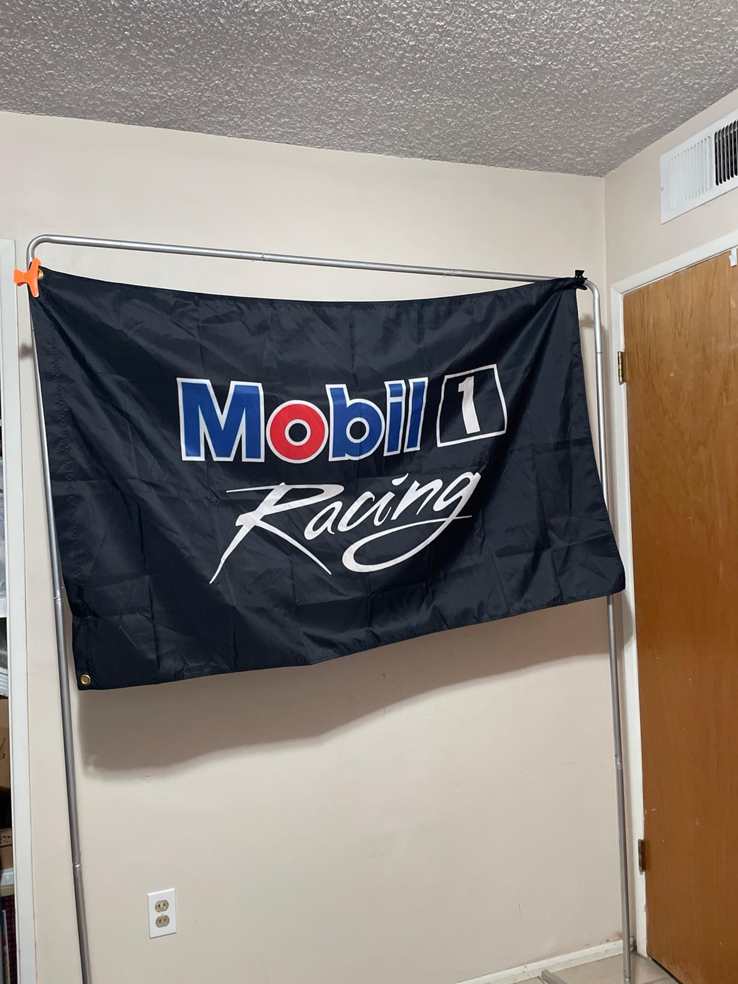 Mobil 1 Racing Flag Banner 3x5ft Flags For men gift dad brother car enthusiasts