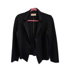 M.M. LAFLEUR Black Long Sleeve Knit Open Cardigan Top Women's Size Small
