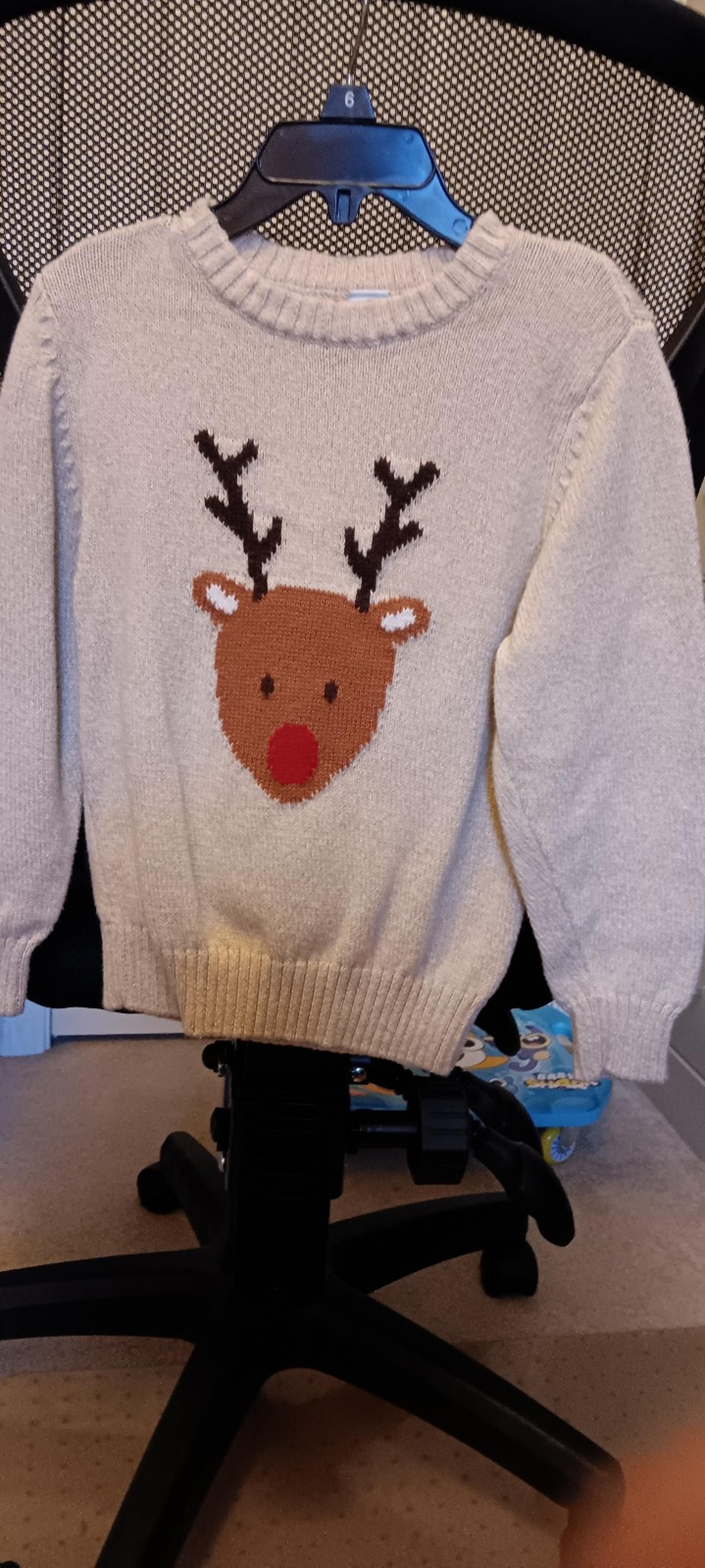Reindeer fair isle sweater size 5t